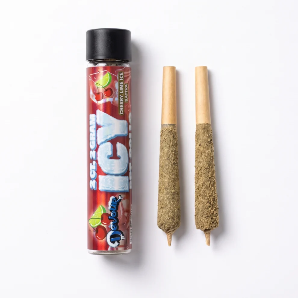 Devour-Icy_Pre-Rolls_Cherry_Lime_Ice Devour Icy Pre-rolls 4G - Image 1
