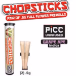 Chopsticks | Pre-rolls | Grape Ape | 2 x.5g | 2 pack